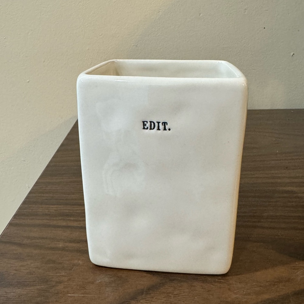 Rae Dunn “Edit” pen or pencil holder